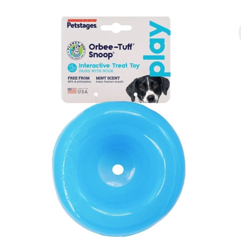 Planet Dog Orbee-Tuff Snoop Treat Dispensing Tough Dog Chew Toy Blue
